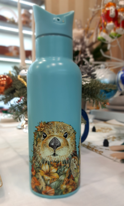 Термос -бутылка вакуумная  Бобры, 500 мл