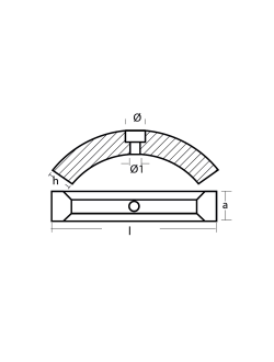 Магниевый анод Tecnoseal 00728MG 87x15x12мм из 3х частей для гребного винта Volvo Penta