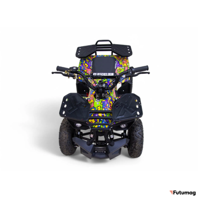 Детский квадроцикл MOTAX GRIZLIK mini ES граффити