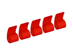 !АНАЛОГ! Technic, Panel Curved 2 x 1 x 1, Red (89679 / 6378122) / 5 шт.