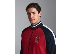 Спортивный костюм с символикой СССР , 11SKM-1745, темно-синий и красный