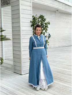 Платье  "Адмиральское" из крапивы