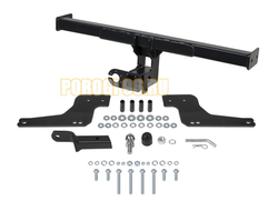 Фаркоп, шар Е, 1200/75 кг.с подрезкой бампера Сталь Berg для Nissan Terrano 2014-/Renault Duster 2010-2021 / 2021-/Renault Kaptur 2016-