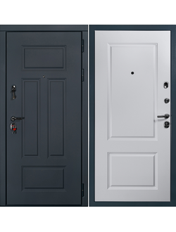 ЙОШКАР-ОЛА. АНТАРЕС. СТАЛЬ 2 мм. НЕАПОЛЬ (ТРЕХКОНТУРНАЯ). ЯСЕНЬ ГРАФИТ/ БЕЛЫЙ МАТОВЫЙ. ПОВЫШЕННАЯ ТЕПЛО- И ЗВУКОИЗОЛЯЦИЯ.