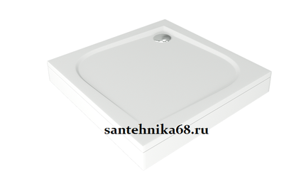 Прямоугольный душевой поддон из искусственного (литьевого) мрамора BAS Квадро