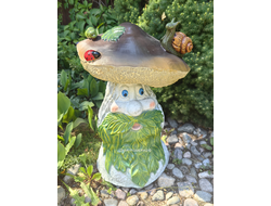 ГРИБ С ВОЛШЕБНОЙ БОРОДОЙ - секретный оберег для щедрого урожая!  57*43см  6кг   полистоун - не боится влаги и перепадов температур. Россия 5726/012077*