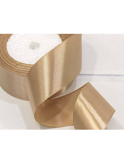 Лента атласная 38мм (67, капучино), 22,9м