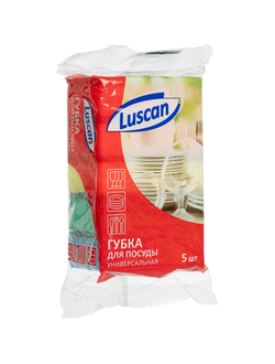 Губки для посуды Luscan 80х50х26мм 5шт/уп