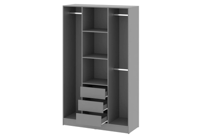 Энни 1200 шкаф двустворчатый распашной Графит
