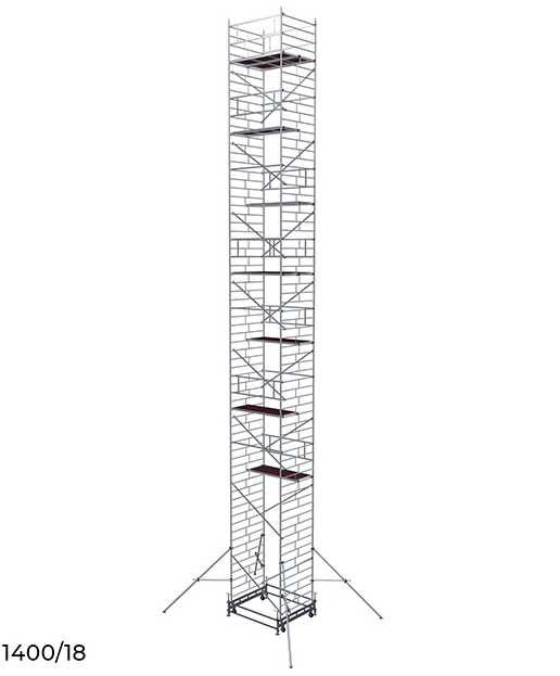 Вышка модульная алюминиевая 1400/18