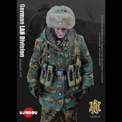 ПОВРЕЖДЕНА УПАКОВКА - Немецкий солдат в Венгрии, 1945 г - КОЛЛЕКЦИОННАЯ ФИГУРКА 1/6 WWII German LAH Division Hungary 1945 (UD9010) - UJINDOU