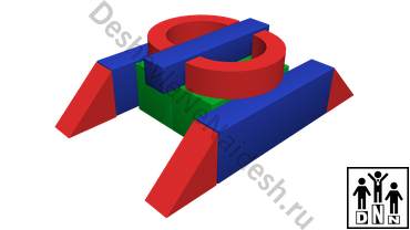 Мягкий игровой комплекс «Танчик»