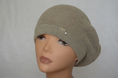 Летний женский берет вязаный Визио Италия фото