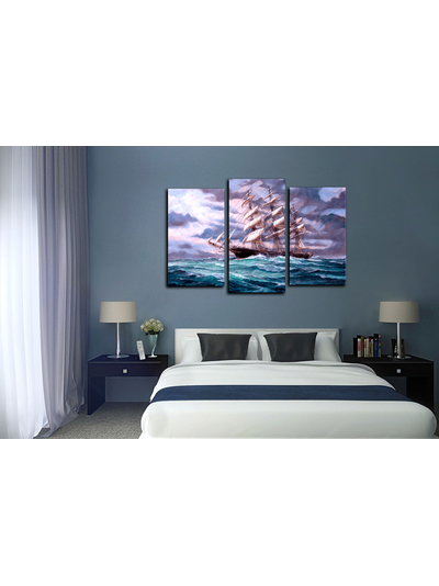 Модульная картина "Море волнуется"