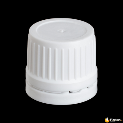 Резьбовой колпачок 18/410 с КПВ и капельным дозатором для стеклянных флаконов серии "Эфир"