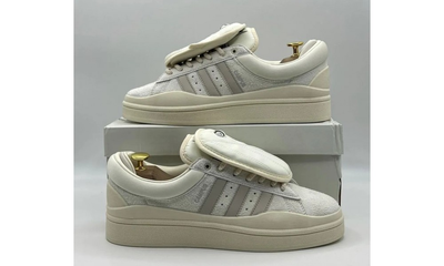 Кроссовки Adidas Bad Bunny x Campus Sail White Grey Suede