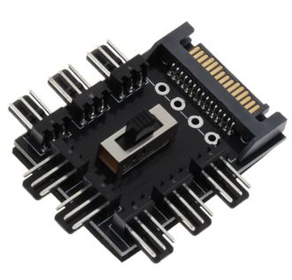 Разветвитель питания кулеров SATA-8x3 pin