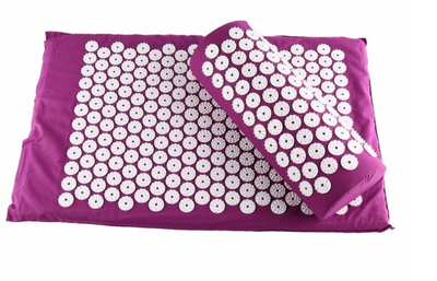 Акупунктурный массажный игольчатый коврик+валик