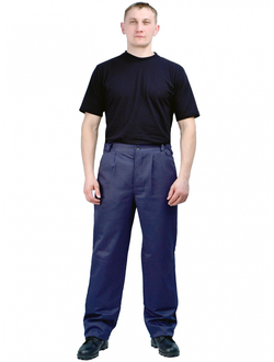 Брюки мужские "Строитель-Легион" летние т-синие
