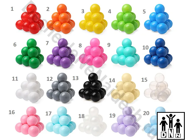 Шары для сухого бассейна- цвета