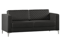 Диван Everprof Aston трехместный Экокожа Черный