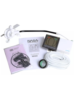 Анеморумбометр Nasa Clipper V2.0 ClipWindv2 12В 110x110мм с датчиком-вертушкой, 20-метровым кабелем и набором креплений