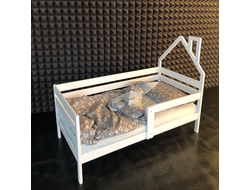 Кровать - домик "ЭКО - Mini 1"  (180х90) массив сосны + 100 бонусов