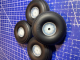 1.75 inch PU Wheel Tires with Plastic Hub