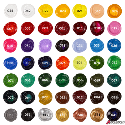 Краски акриловые художественные BRAUBERG ART DEBUT, НАБОР 24 шт. по 75 мл, 8 цветов, в тубах. 191128