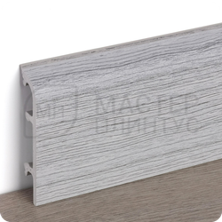 Плинтус из дюрополимера Comfort Classic 80 Ясень серый