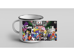 Кружка металлическая эмалированная Андертейл, Undertale №14