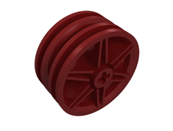 ! Б/У - Wheel 30mm D. x 14mm, Dark Red (56904 / 6191986) - Б/У