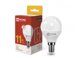 Лампа светодиодная ASD/InHome  VC шар P45 E14 11W(1050lm) 3000К 2K 89x45 (без пульсации) 0587