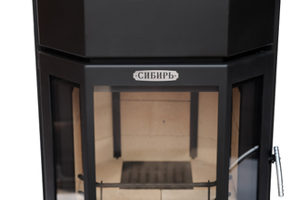 Печь-камин стальная "Сибирь" 12 кВт