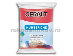 полимерная глина Cernit Number One, цвет-carmine 420 (карминовый), вес-56 грамм