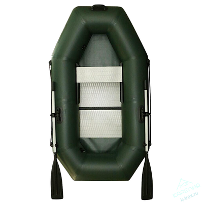 Лодка ПВХ Polar Bird Чирок Гребная PB-210Т Teal со стеклокомпозитной сланью и банкой Серая