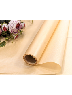 Бумага тишью водостойкая в рулоне (персиковая), 50см*10м