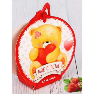 Ароматизатор с бутылочкой "Мое счастье", клубника