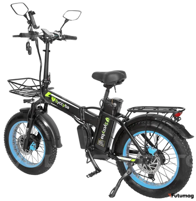 Электровелосипед Syccyba H1 DUAL синий