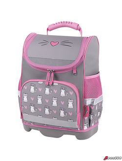 Ранец ЮНЛАНДИЯ WISE, 1 отделение, 3 кармана, устойчивое дно, «Sweet whiskers», 37×29×15 см. 272075