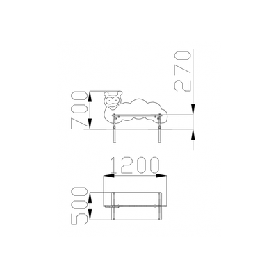 1515 Скамья «Гусеница»