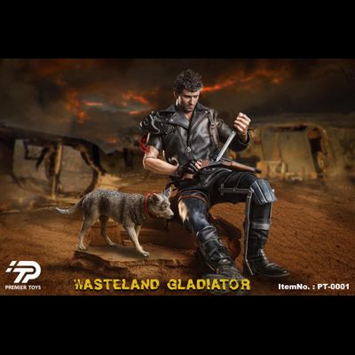 ПОМЯТ УГОЛОК - Безумный Макс, Макс Рокатански (Мел Гибсон, "Mad Max") - КОЛЛЕКЦИОННАЯ ФИГУРКА 1/6 Wasteland Gladiator (PT0001) - Premier Toys