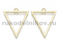 Рамка для заливки эпоксидной смолой "Треугольник", цвет-золото