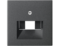 027028 Gira, накладка розеток RJ, антрацит