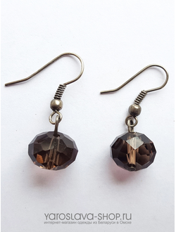 Е-312 Серьги из хрусталя.