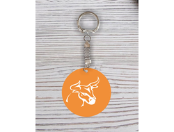 Брелок символика "Быка" с гравировкой №29