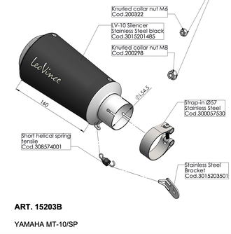 Глушитель LEOVINCE LV-10 Black 15203B