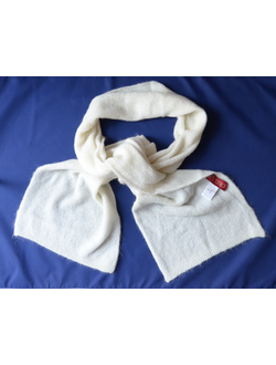 Вязаный шарф из мохера Италия Vizio Paradise белый