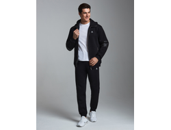 Теплый спортивный костюм мужской  12SKM-1598 (черный)