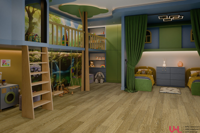 SPC ламинат Damy Floor Family Дуб Золотой / Golden Oak 190902EL-07F